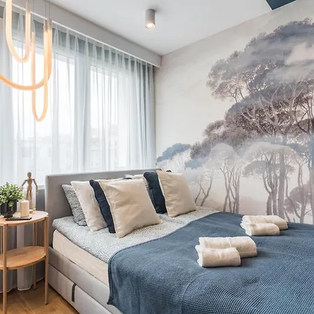 Apartment Golden Seaside By Aparo - Plaza 200m, 2 Lazienki, 2 Sypialnie Oraz Salon, 3 Tv, Balkon, Lozeczko Danzig